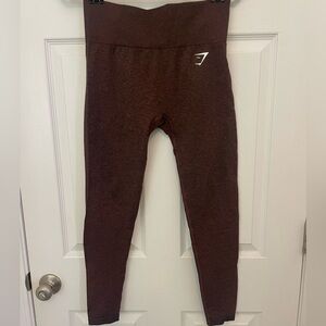 GYMSHARK Vital Sculpt Seamless Leggings Burgundy